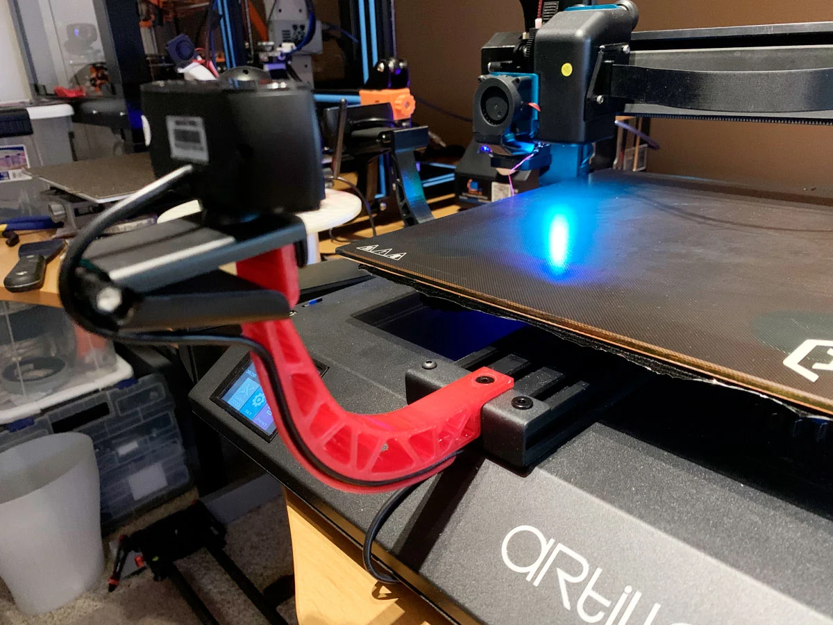 3D Printer Front Camera Mount for Artillery (EVNOVO) X1 Sidewinder