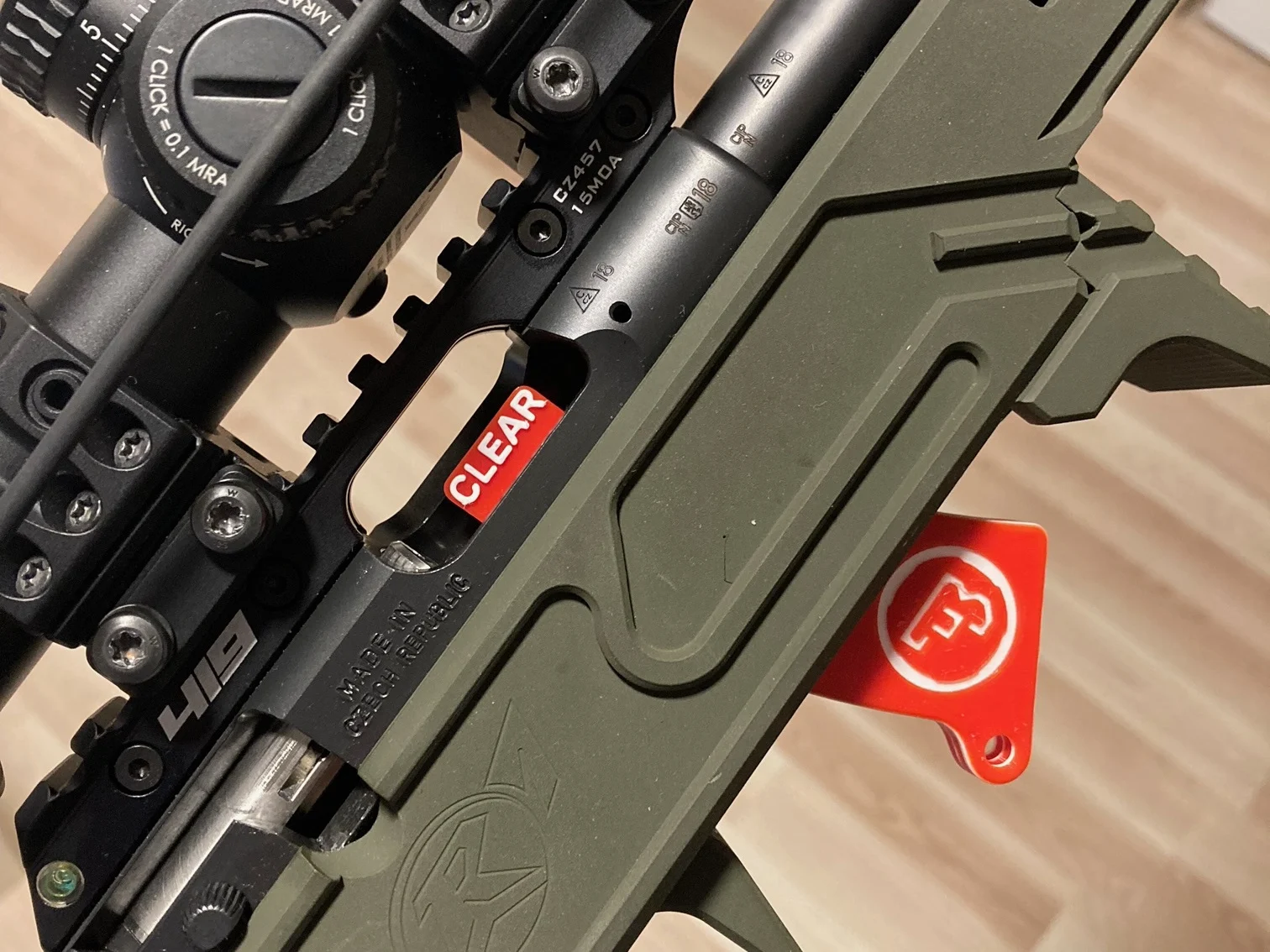 CZ 455 457 MAGAZINE FLAG
