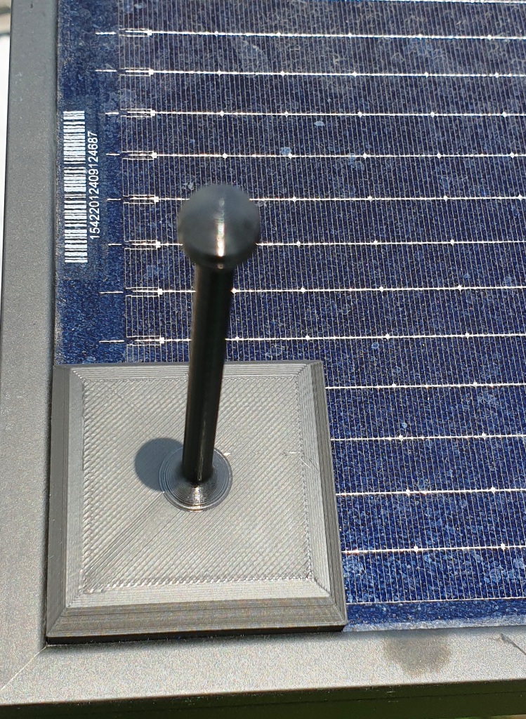 Solar panel inclinometer