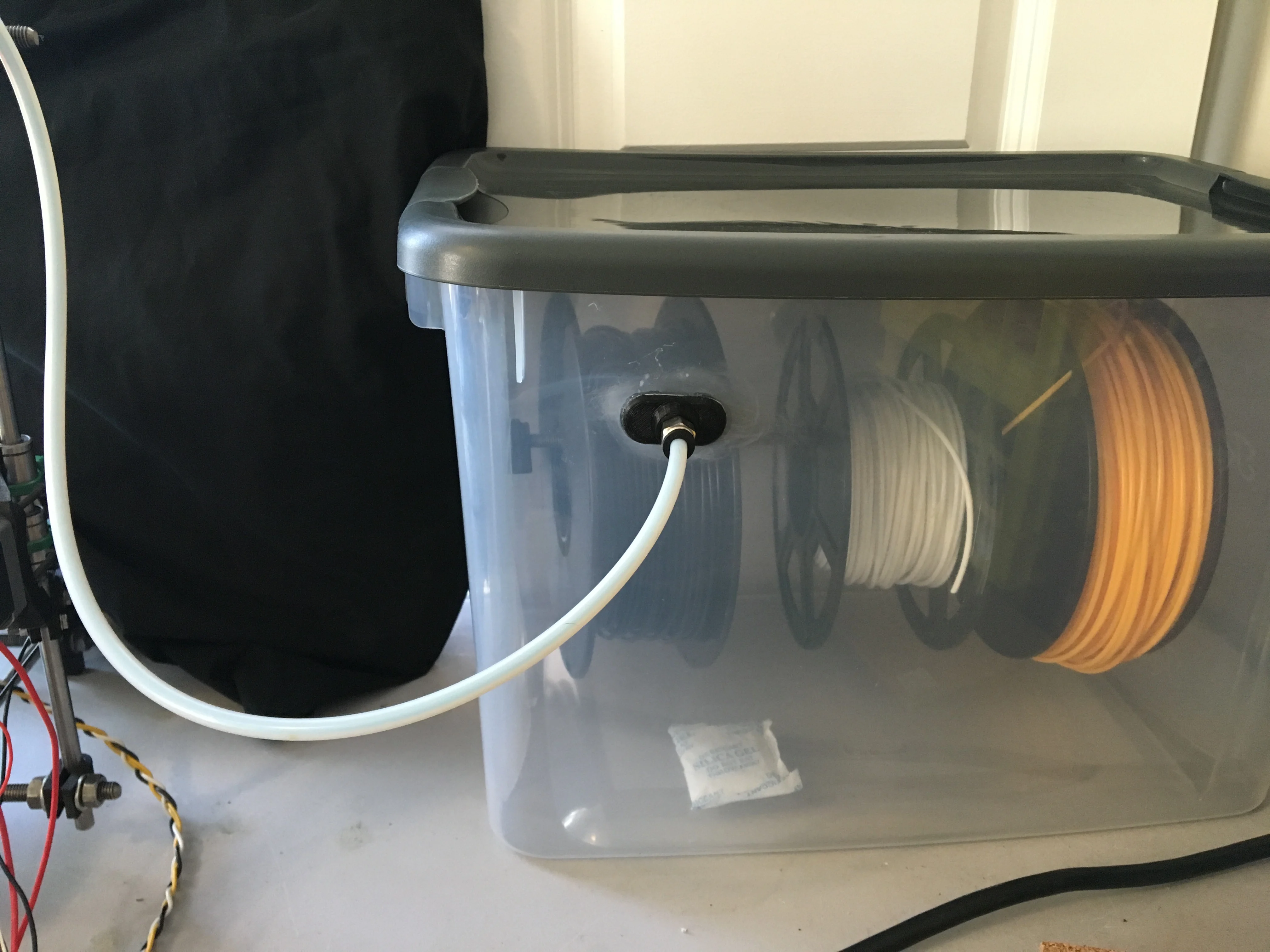 Airtight Dry Box for 3D Printer Filament - Parts