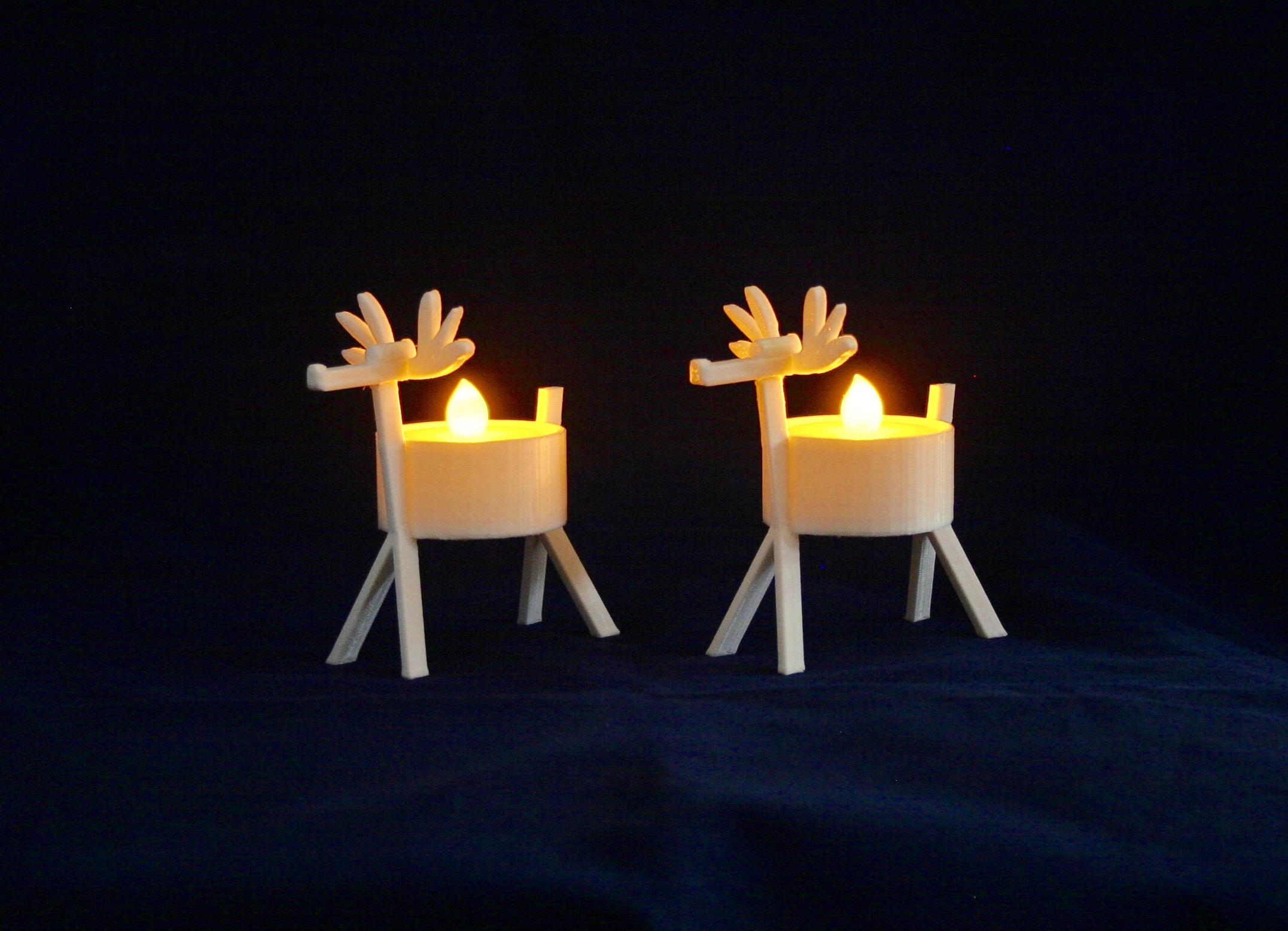 LED Reindeer Tea Light Holder