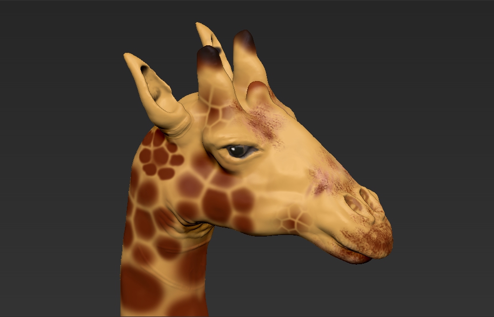 giraffe zbrush