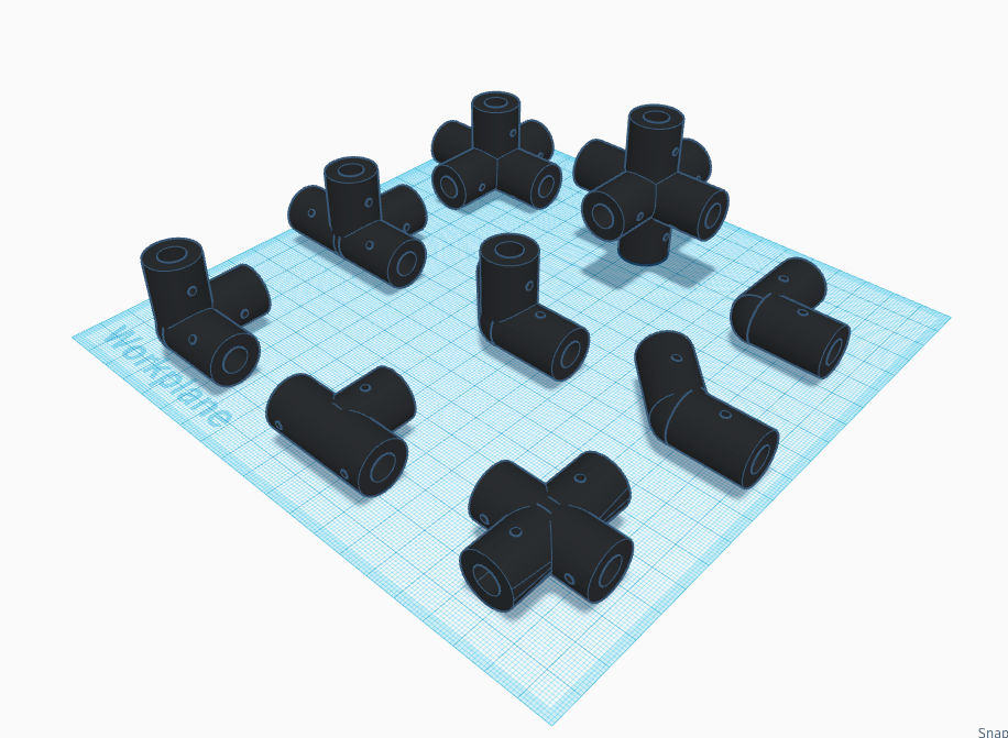 Pole Connectors (Diameter 17 mm)