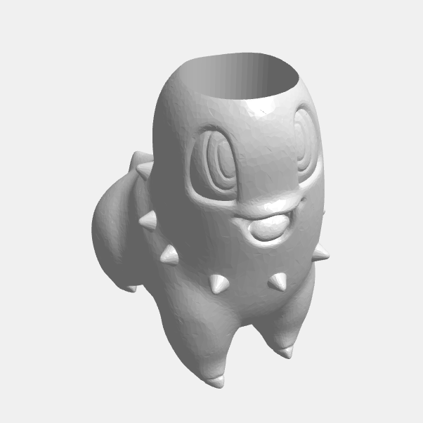 Chikorita planter (with/without drain hole) / Macetero Chikorita (con/sin agujero de drenaje)