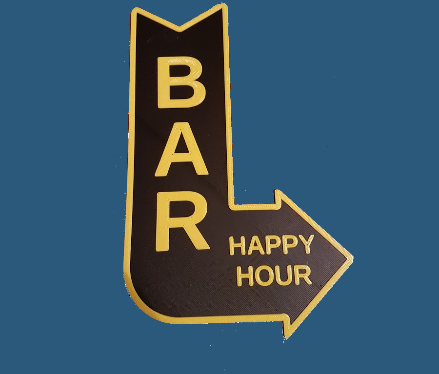 Bar - Happy Hour - Sign
