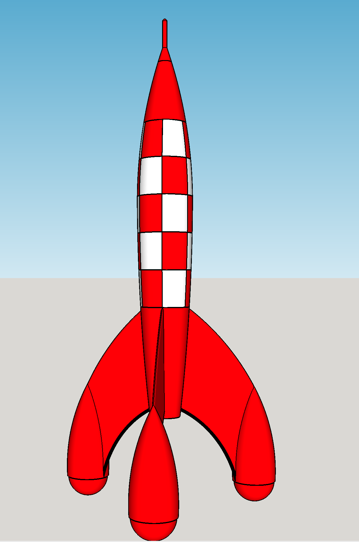 Tintin Moon Rocket Puzzle (small)
