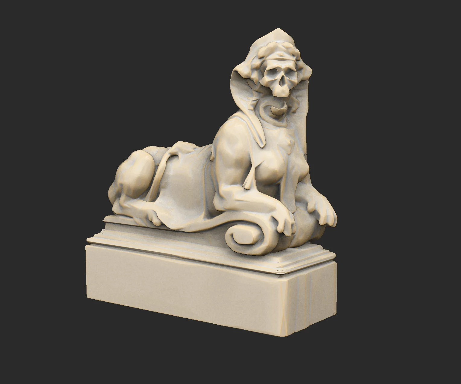 Sphynx Statues x3 Cthulhu