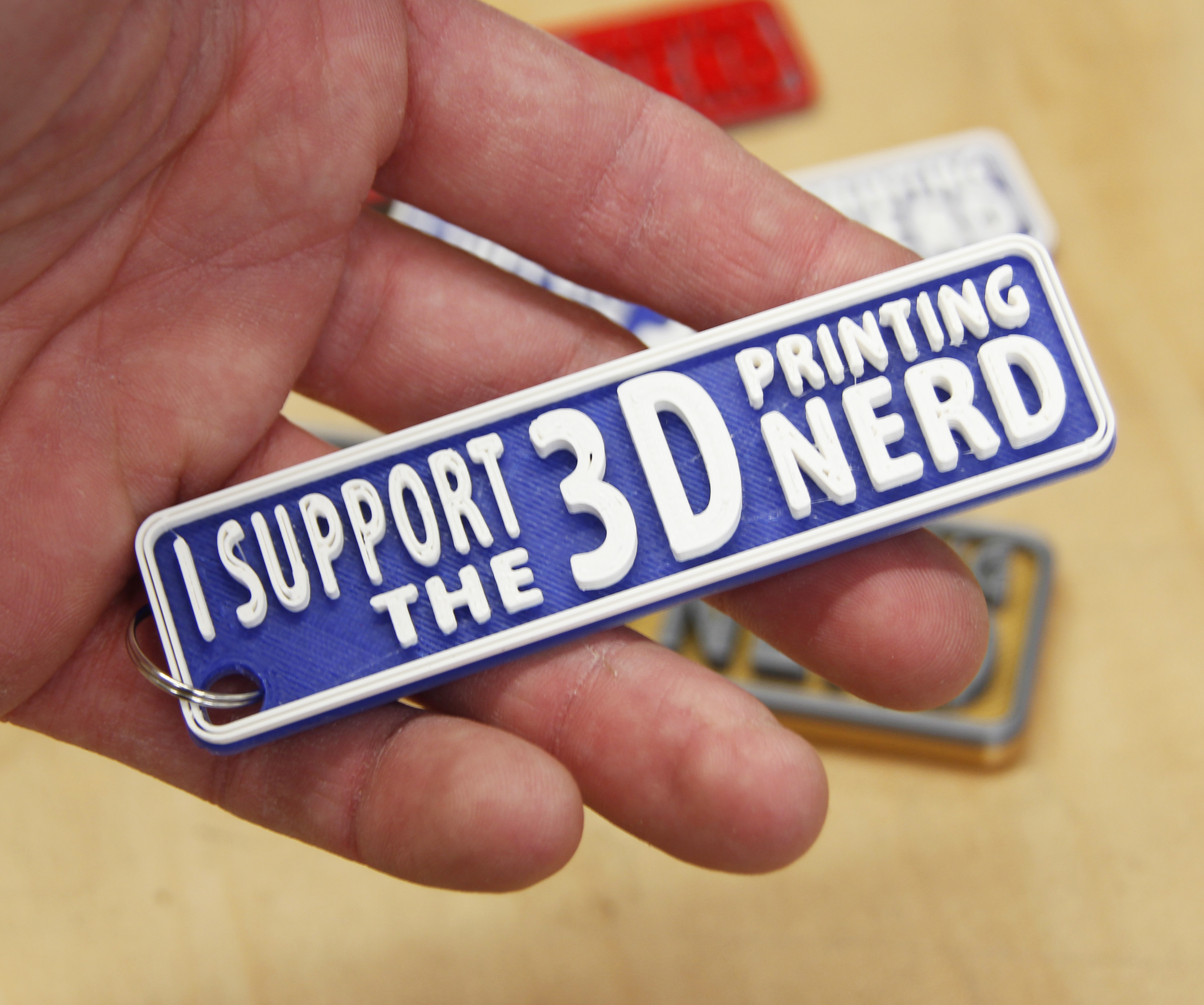3D Printing Nerd Keychain