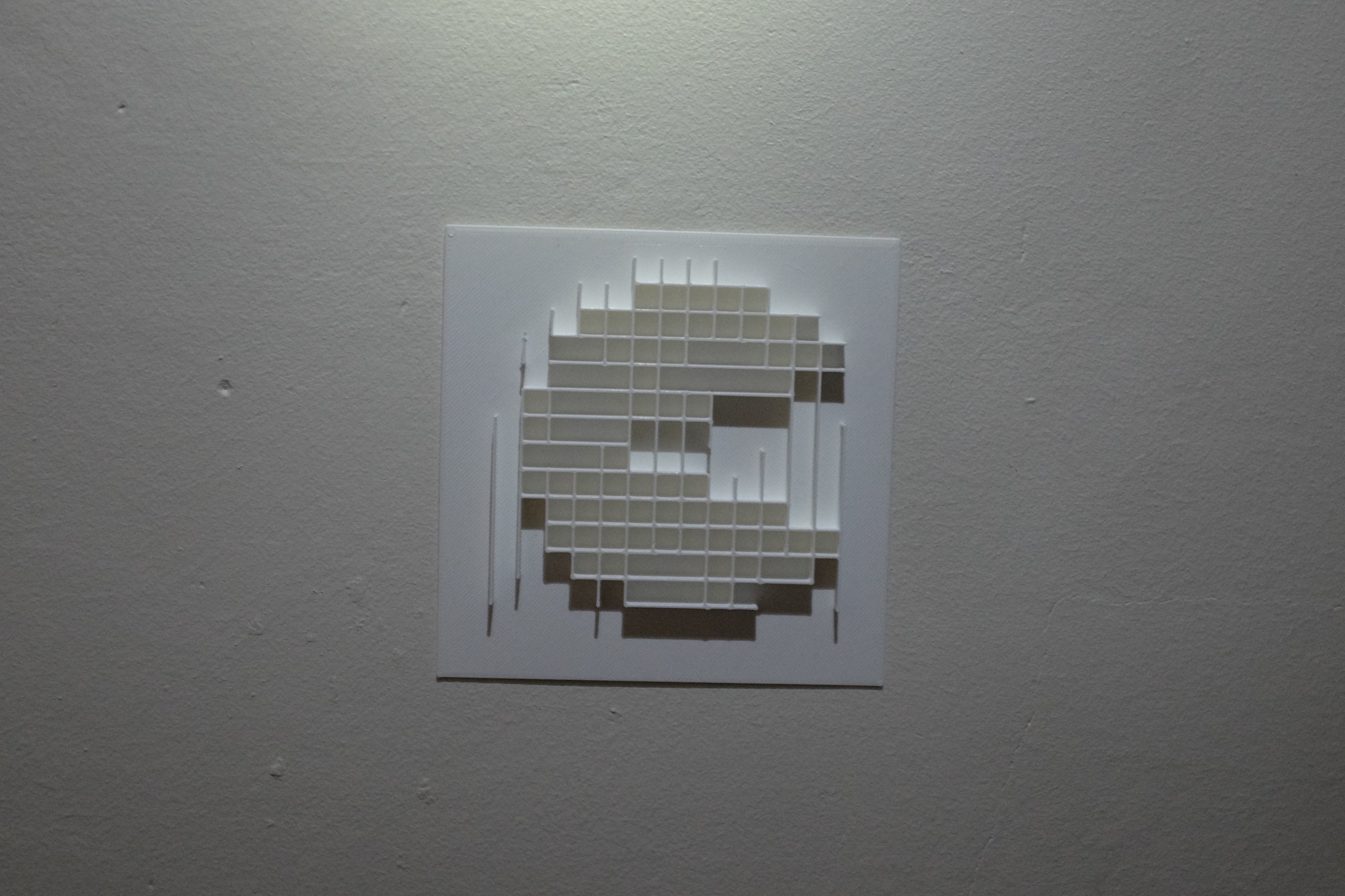 Double pixel-art shadow