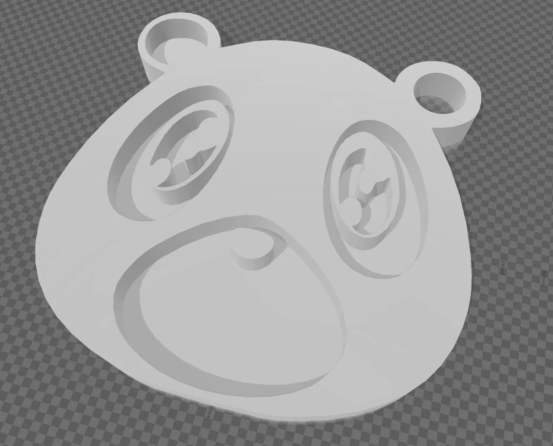 Dropout Bear Keychain (Ear Loop)