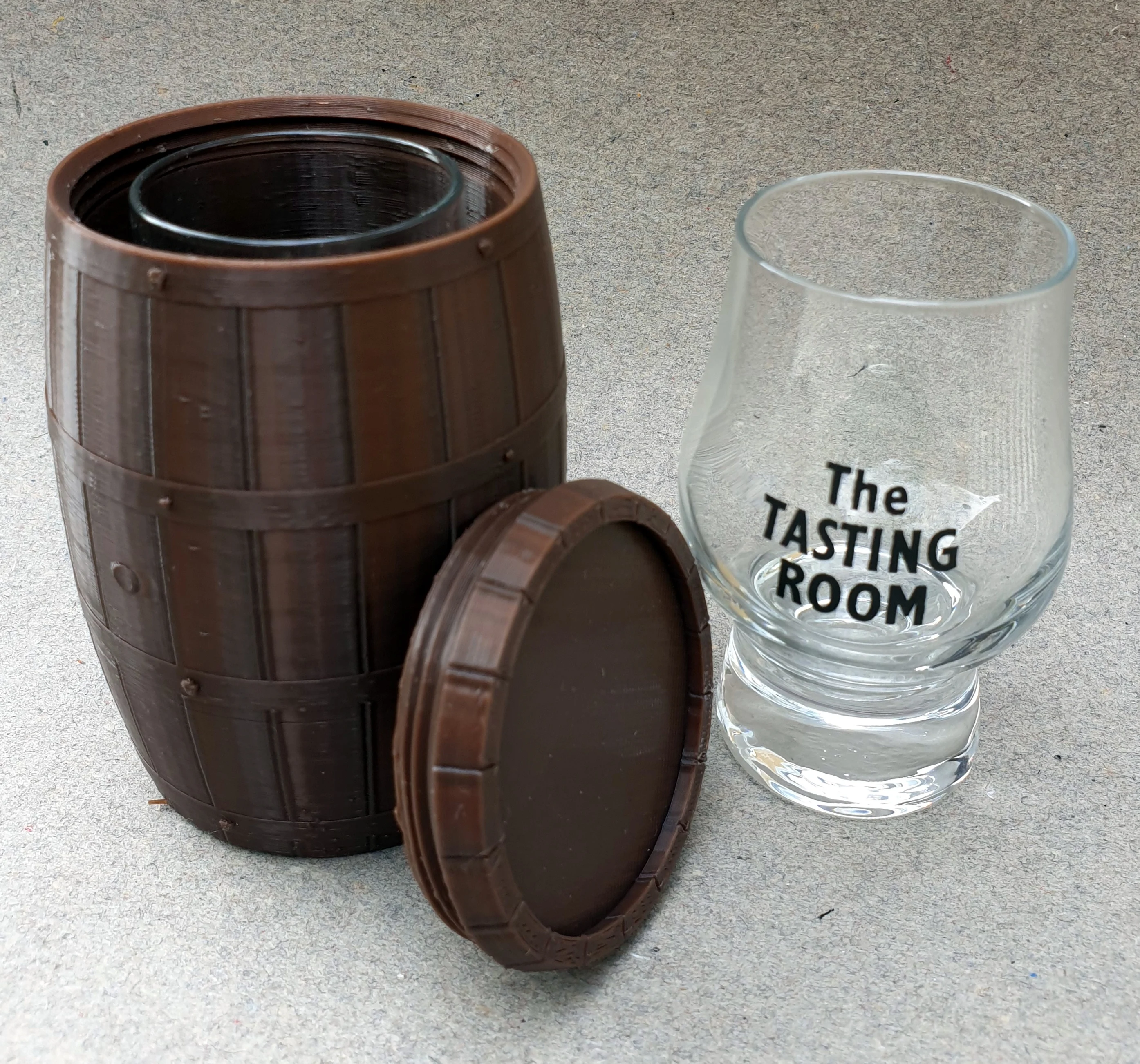 Whisky-Barrel for tastingglass