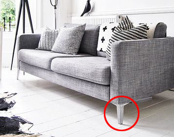 Ikea Karlstad Metal Foot/Leg Pad