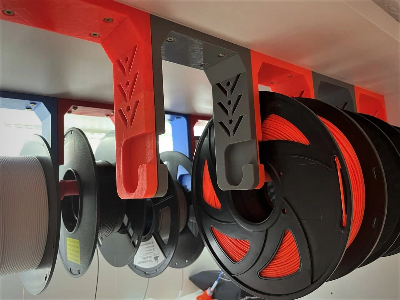 Soporte bobina platsa (techo y suelo) - Filament spool holder (2models)