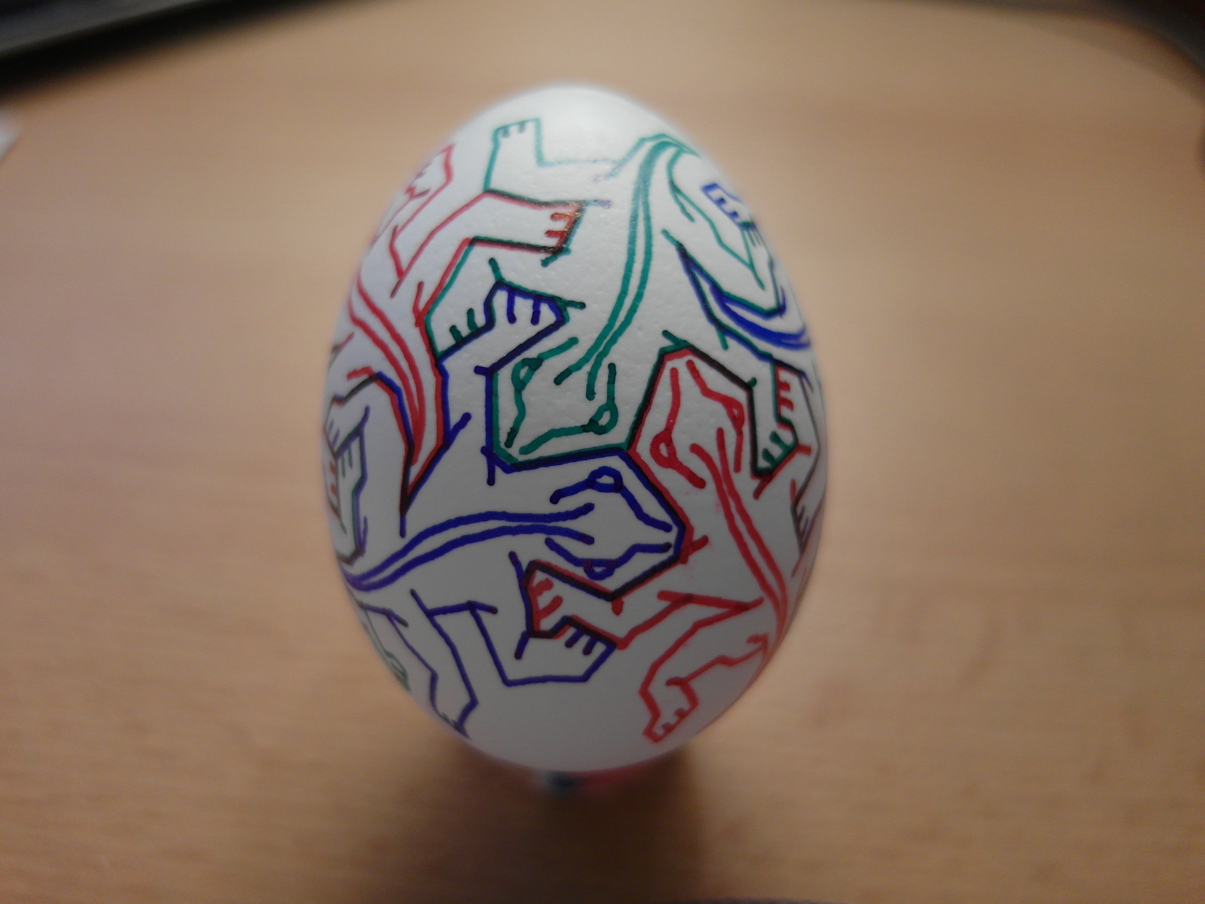 Eggbot - M.C. Escher Saurian