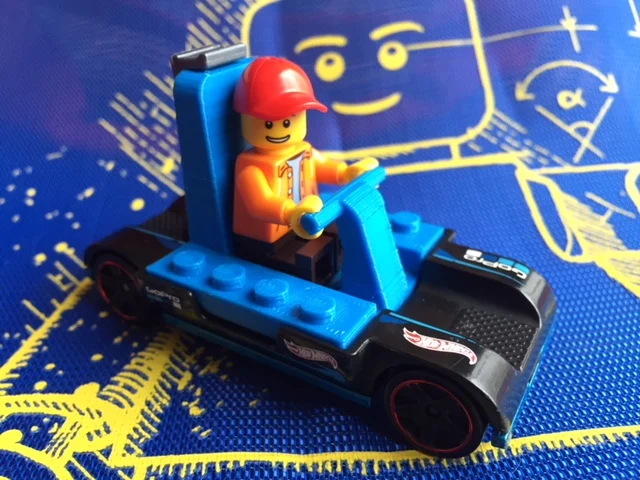 Hot Wheels Gopro car Lego seat