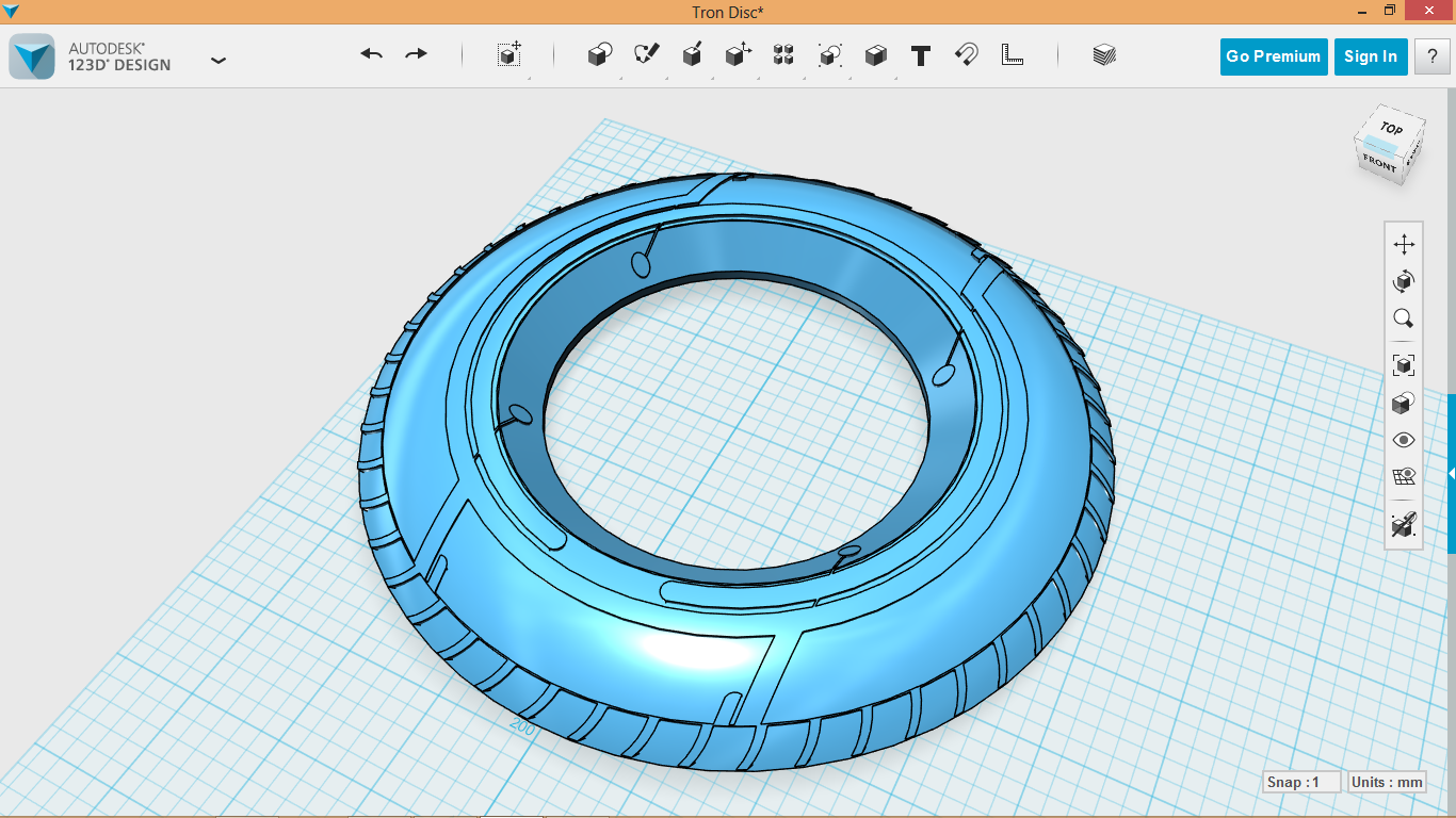 Tron Frisbee Legacy Identity Disk
