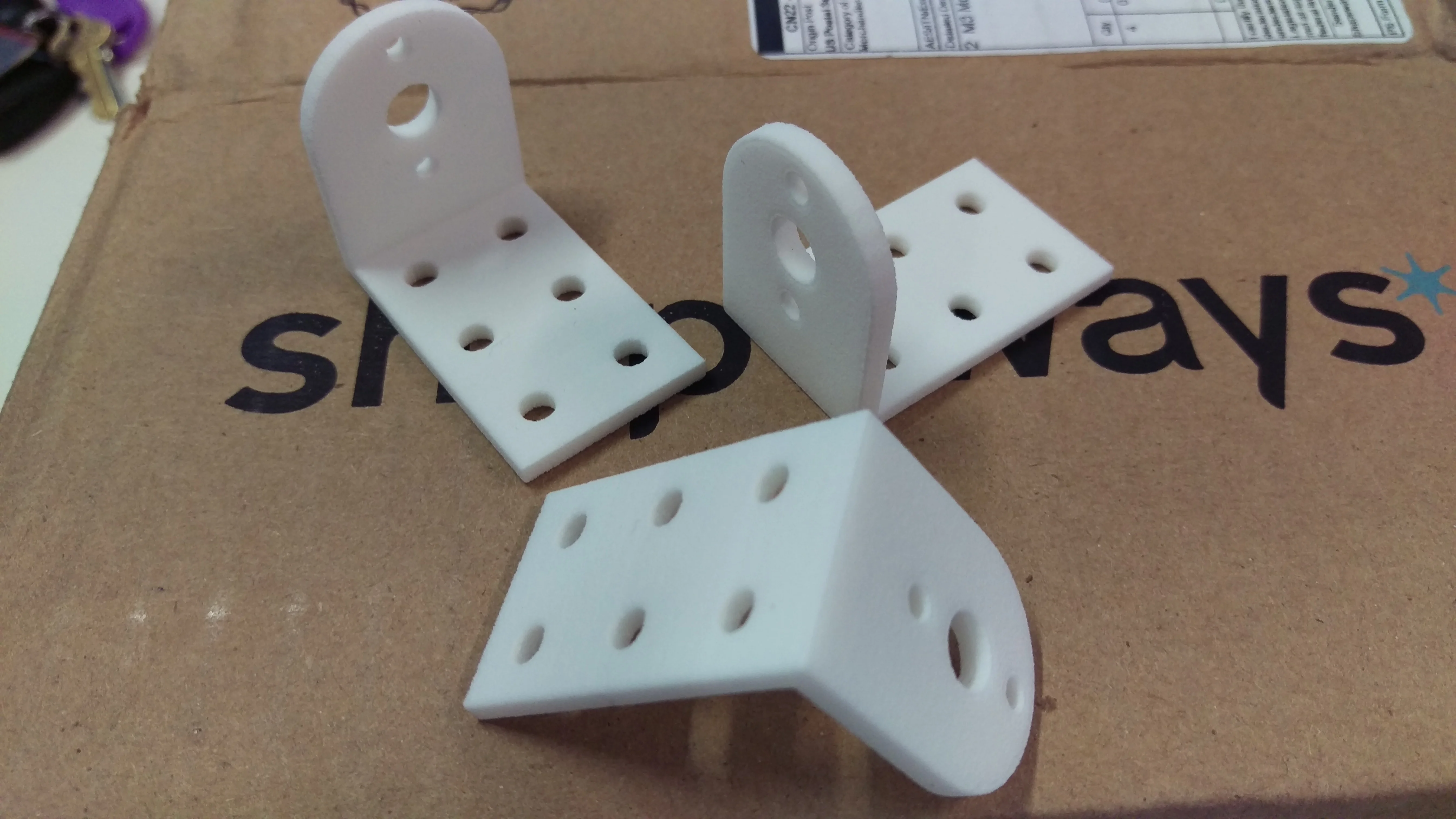 Meccano Motor Mount M3 17mm-Centres 2 x 6
