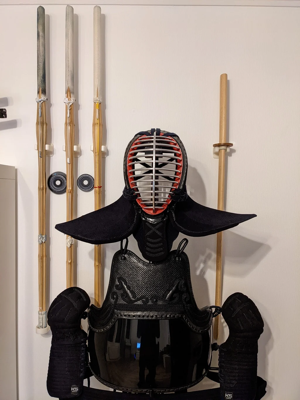 Kendo Shinai and Tsuba wall mount