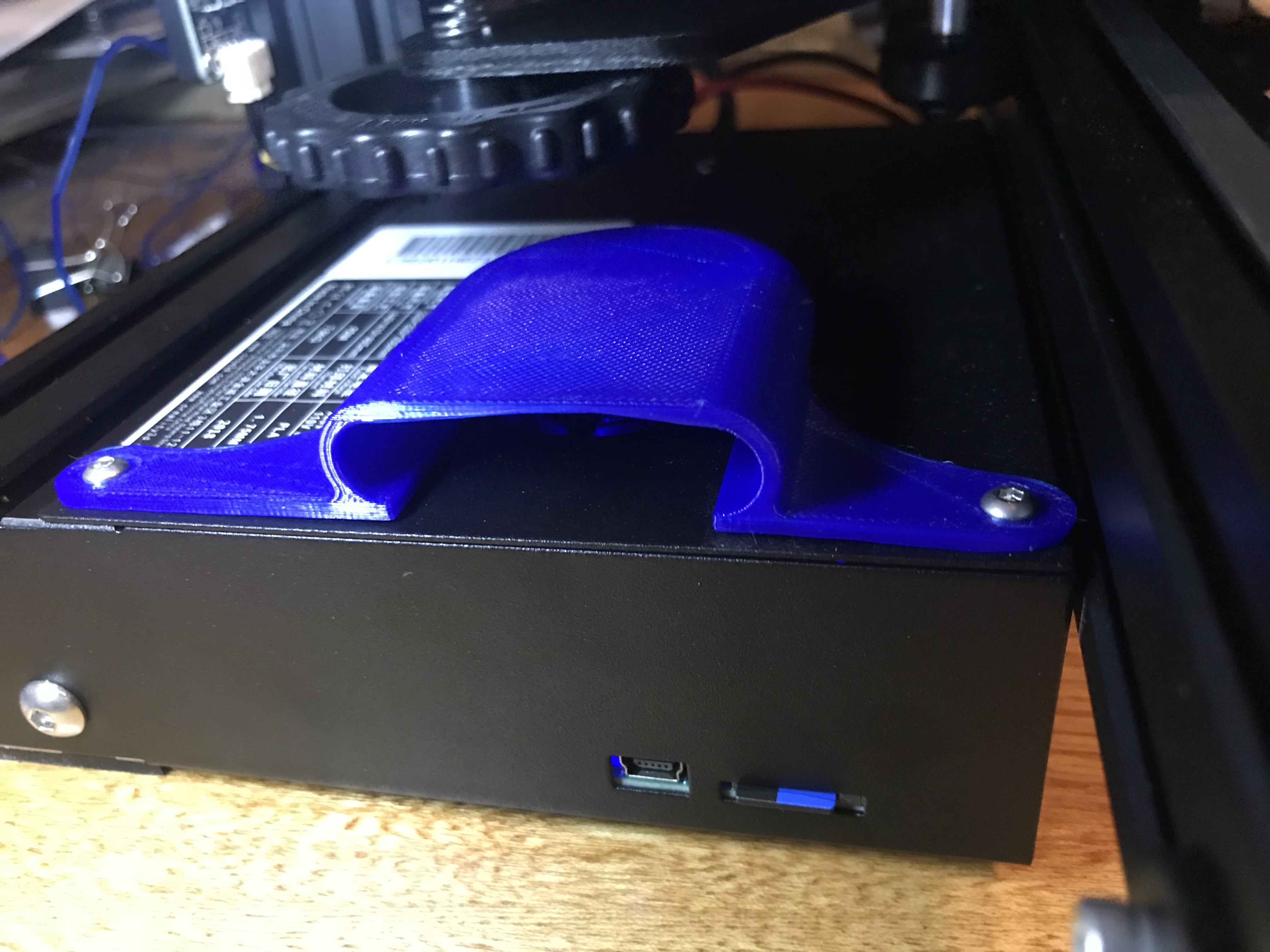 Creality Ender 3 board fan guard open mouth