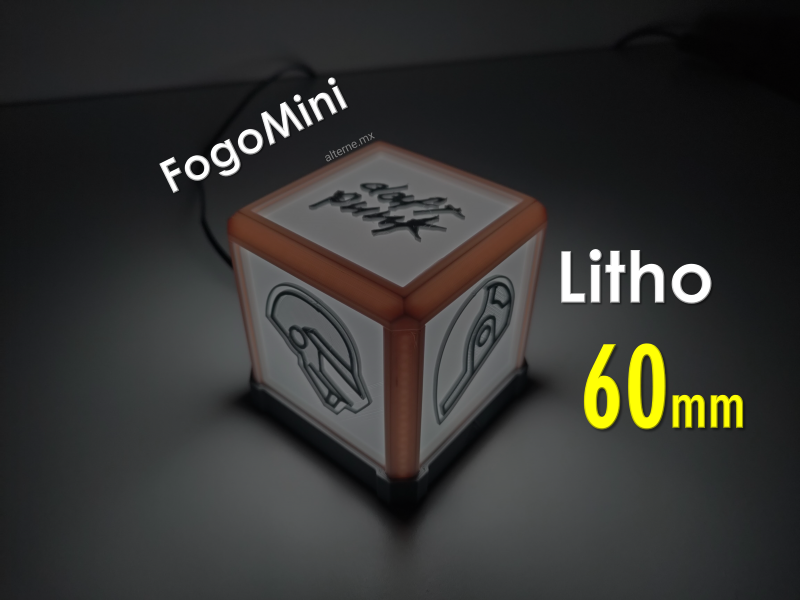 Lithophane 60mm + touch sensor