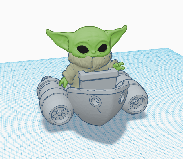 #3DBenchy Crest Grogu