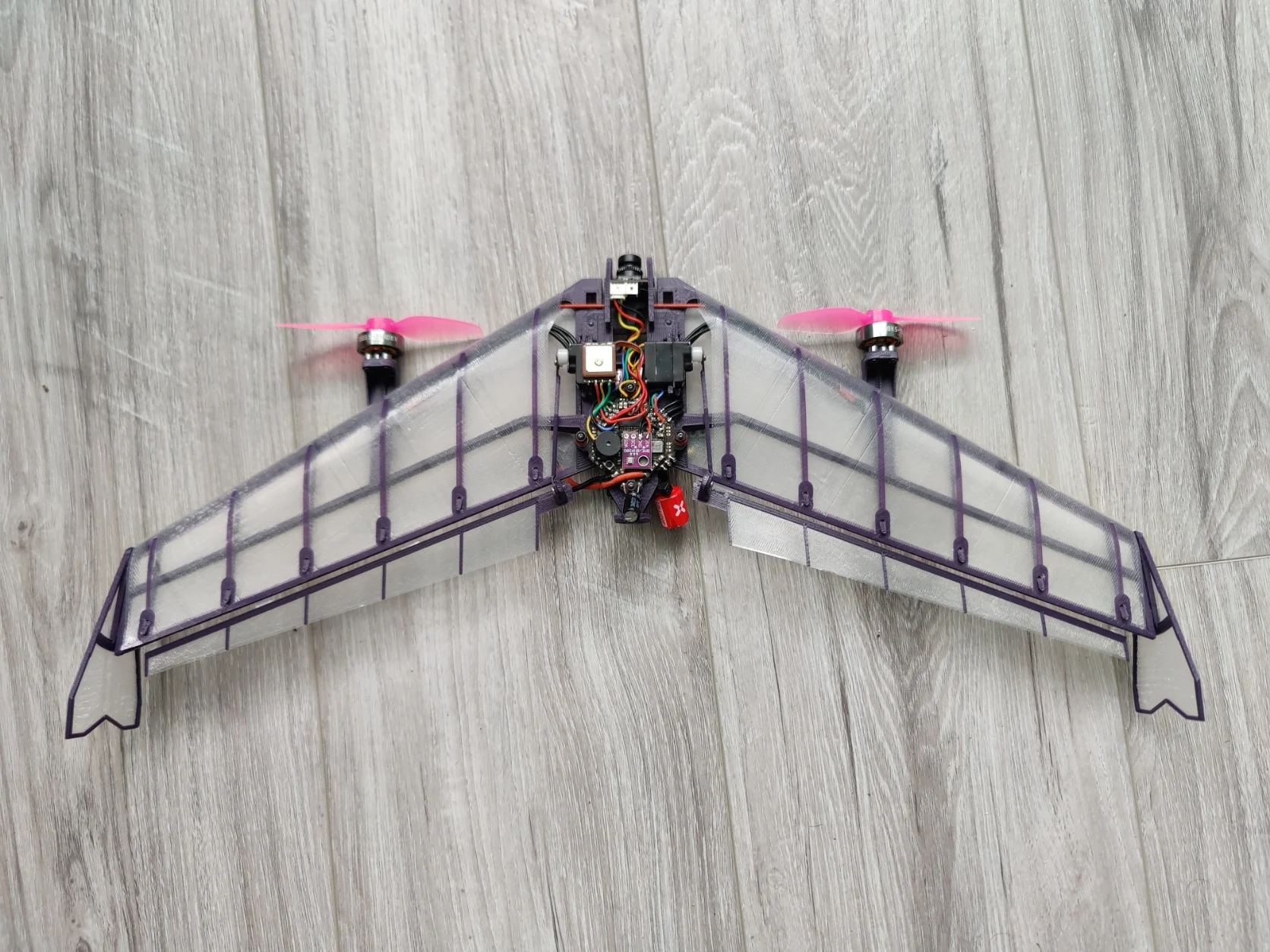 FPV wing racer VTOL tailsitter