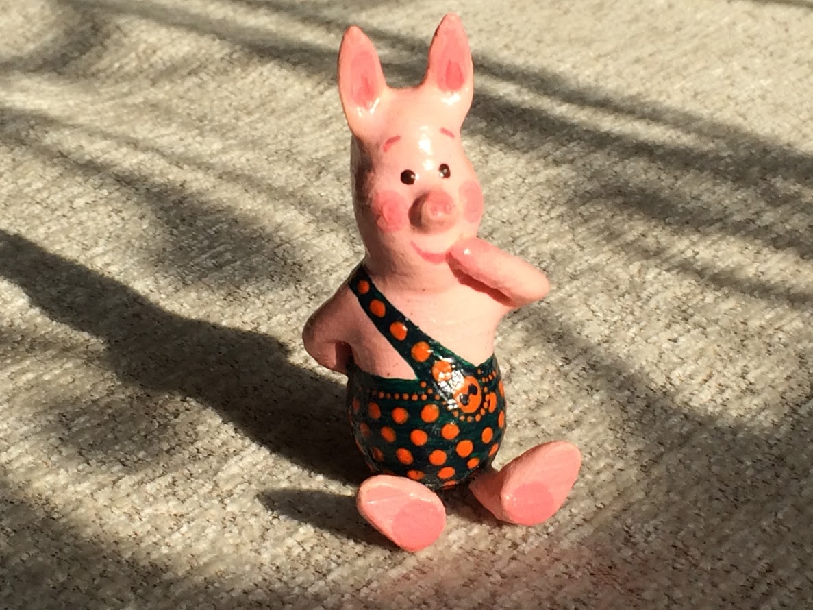 Sitting Piglet from Winnie-The-Pooh tale