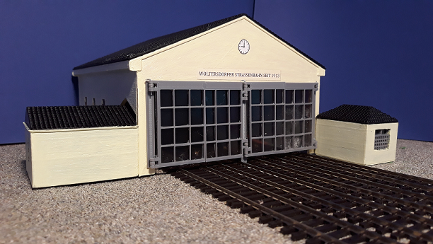 Tram depot in H0 / HO