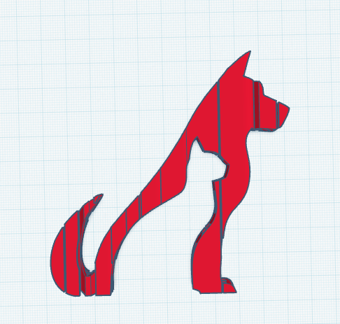 text flip animal silhouette