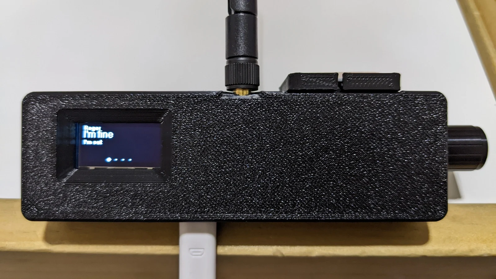 Meshtastic TTGO TBeam Desk Case - Rotary Encoder & GPS Mount