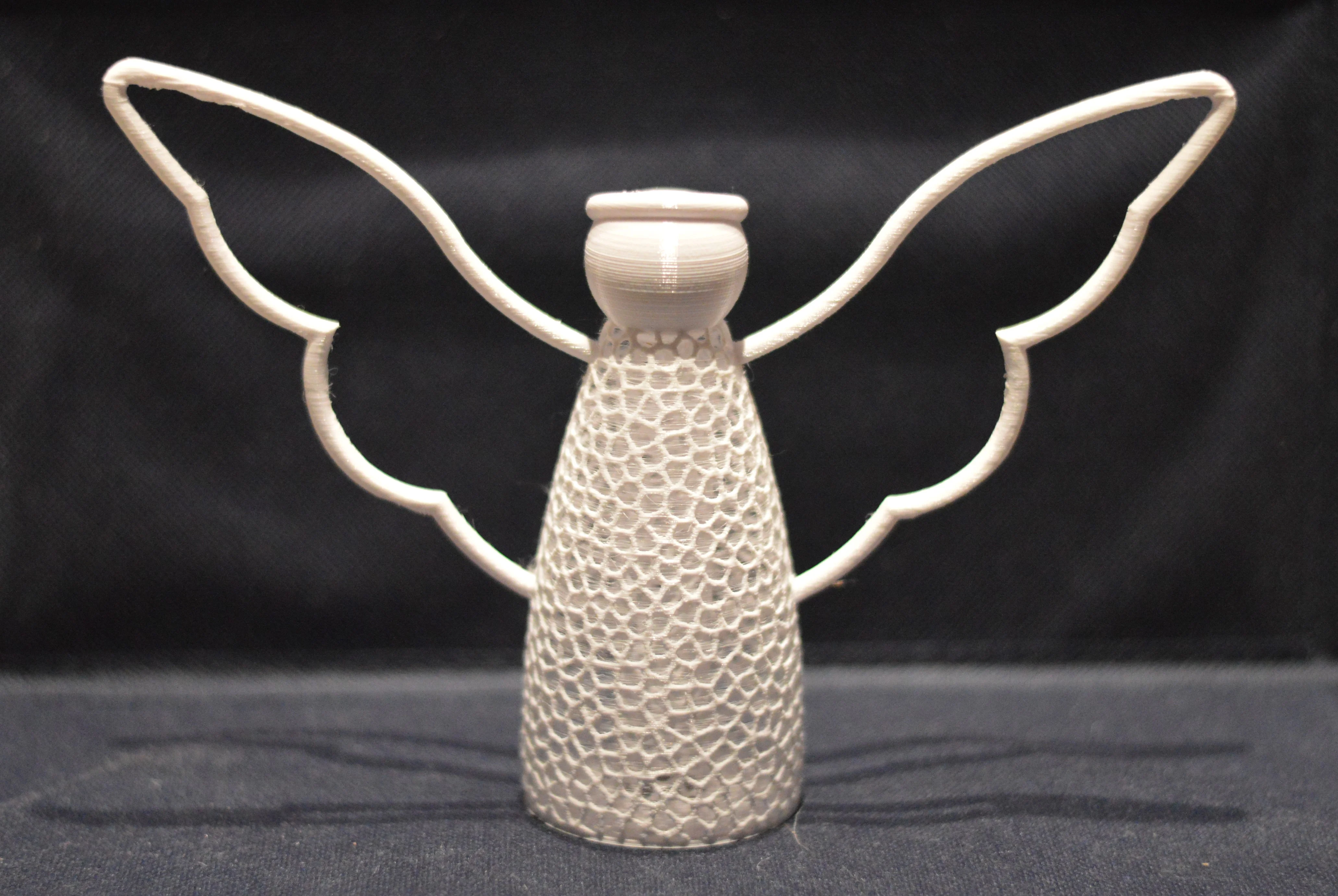Hybrid Voronoi Christmas Tree Angel