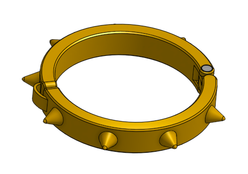 Rapper spike bracelet