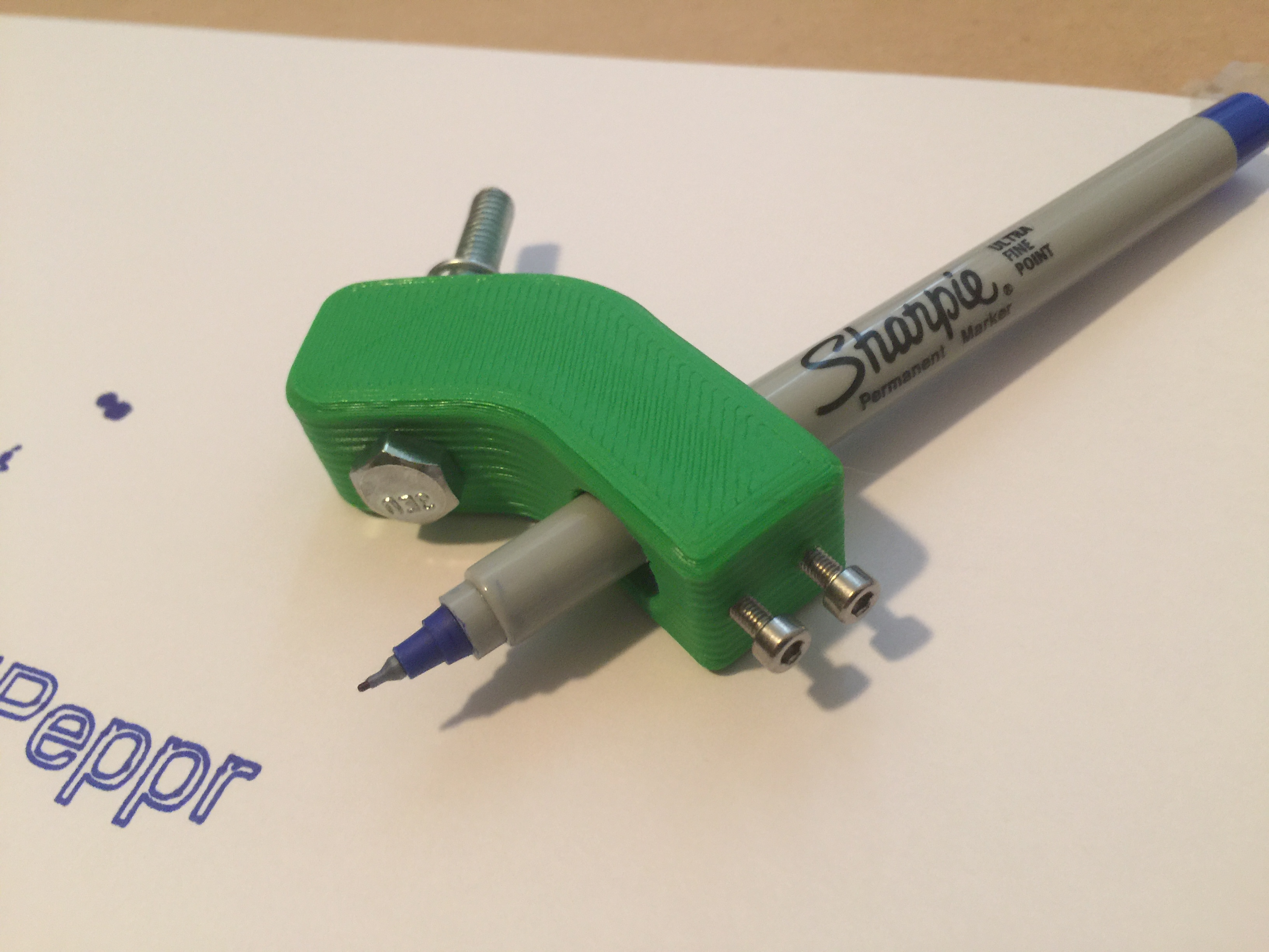 CNC Router Mounted Pen Holder