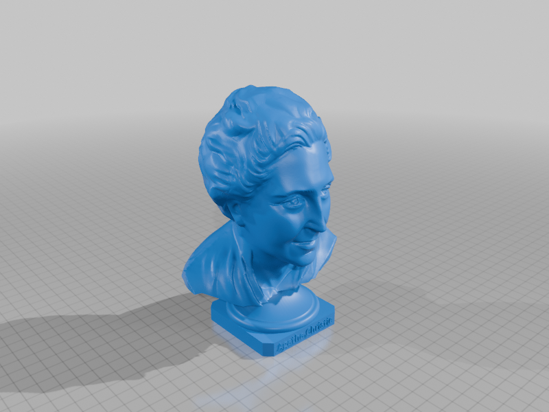 Agatha Christie Bust Statue