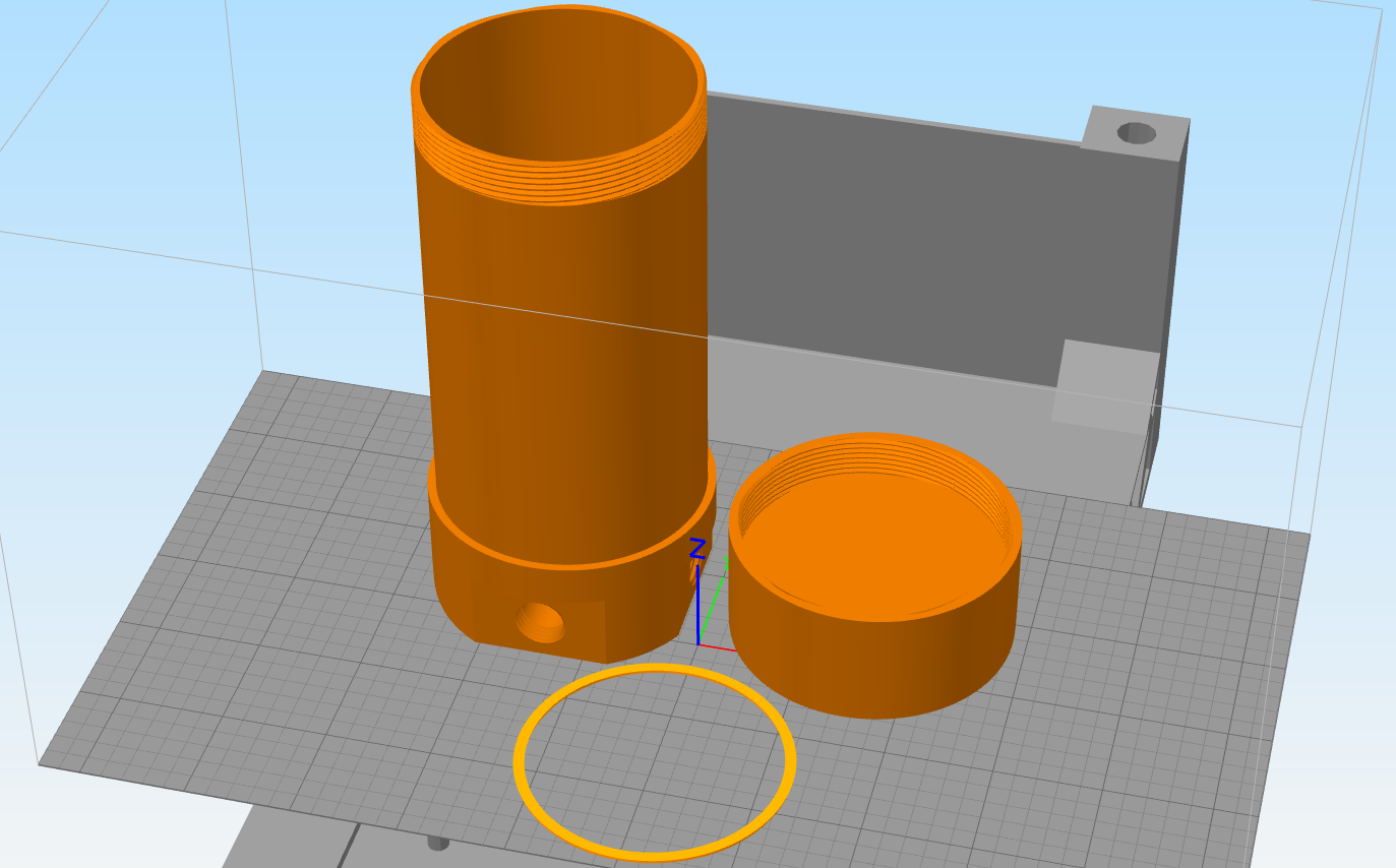 Water Cooling Reservoir G1/4 Fittings