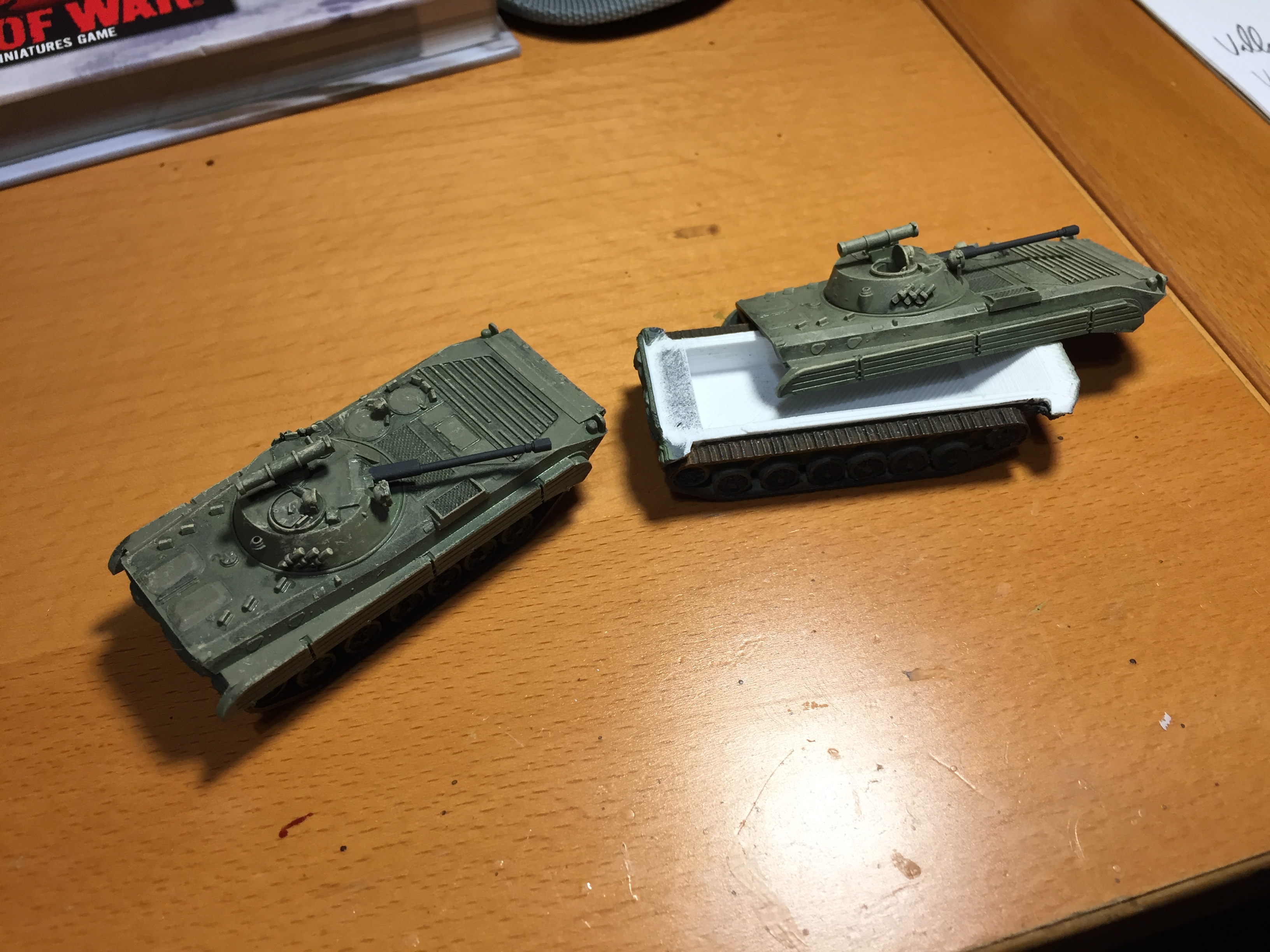 Snap-On tracked base for Team Yankee BMP-1 and BMP-2