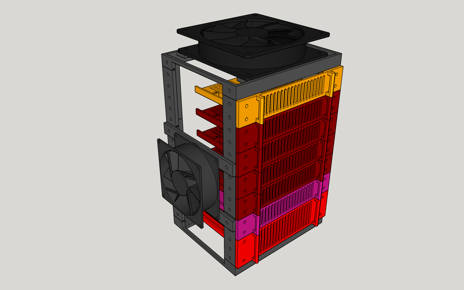 4 Post Rack Side 80mm Fan Adaptor
