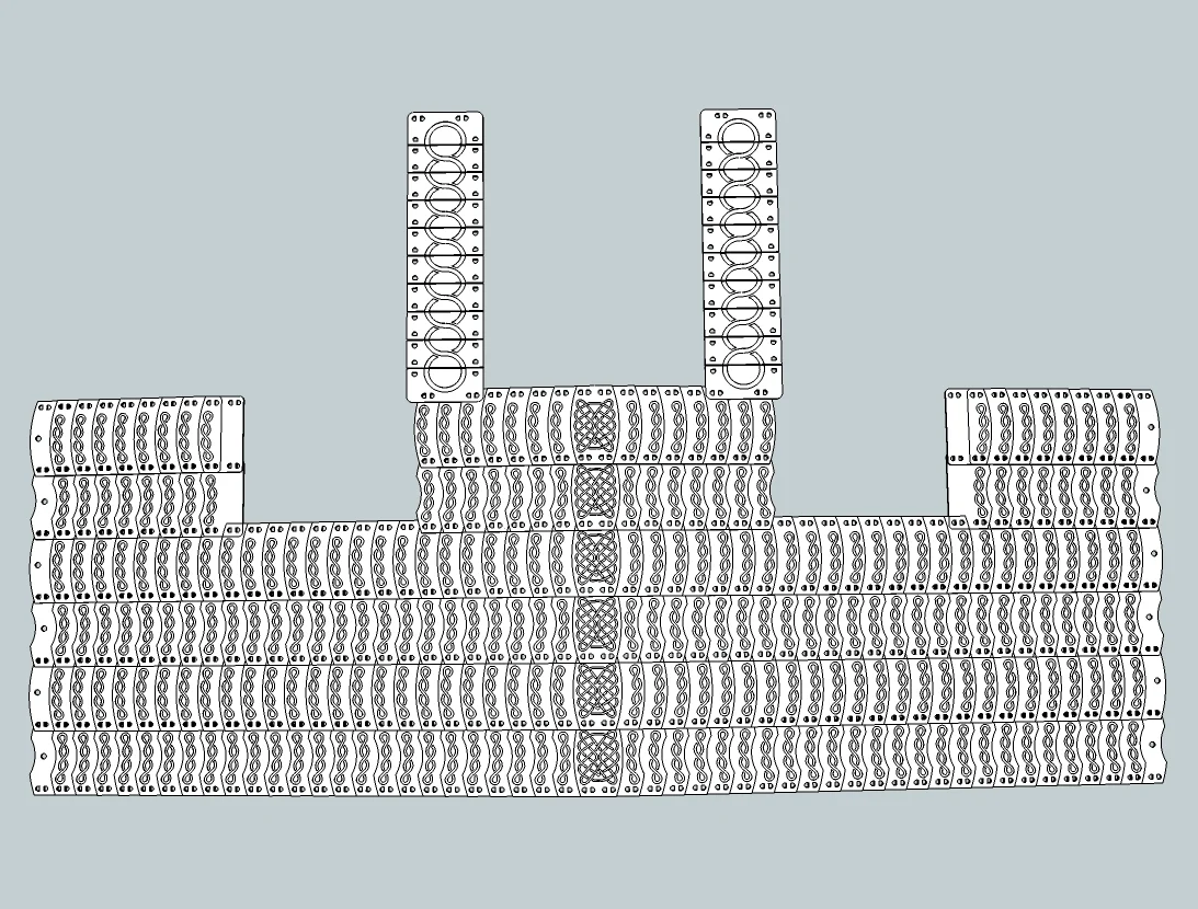 Medfan lamellar armor