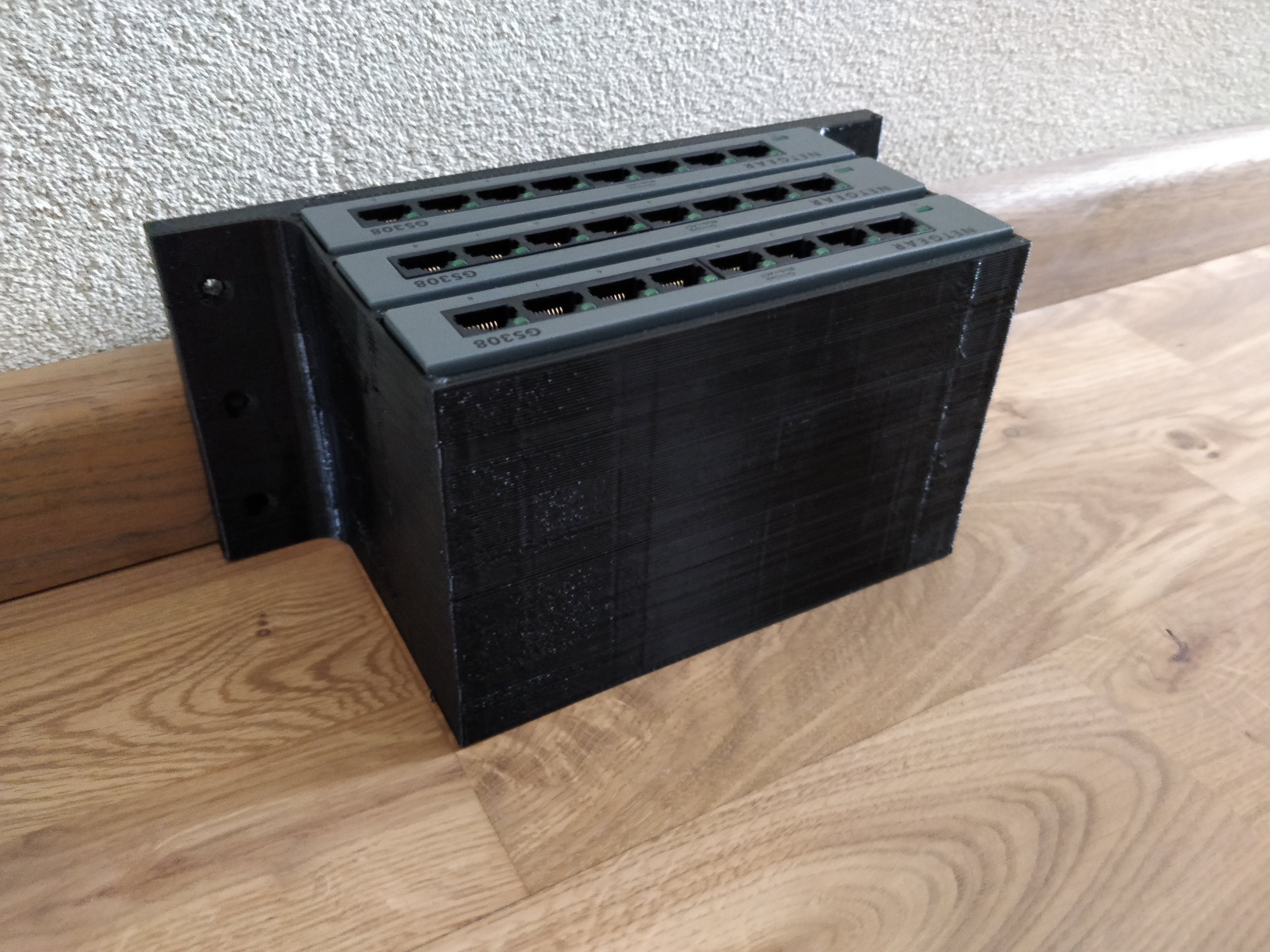 Netgear gs308 switch triple wall mount