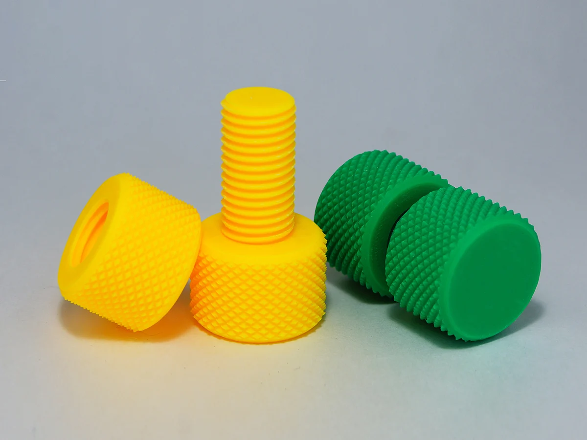 Knurling bolt and nut