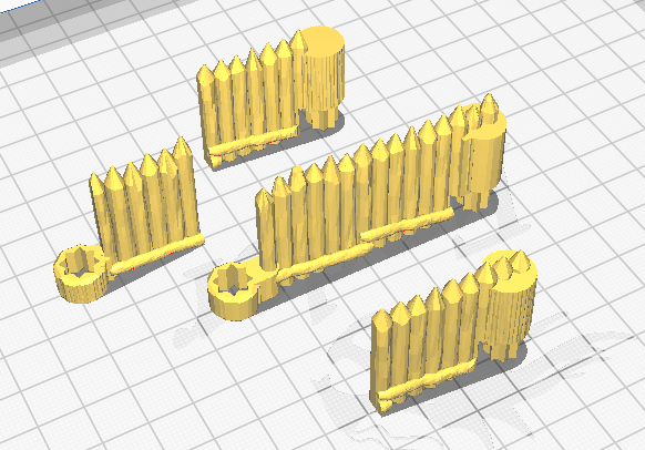 DungeonStick Wooden Palisade Ends