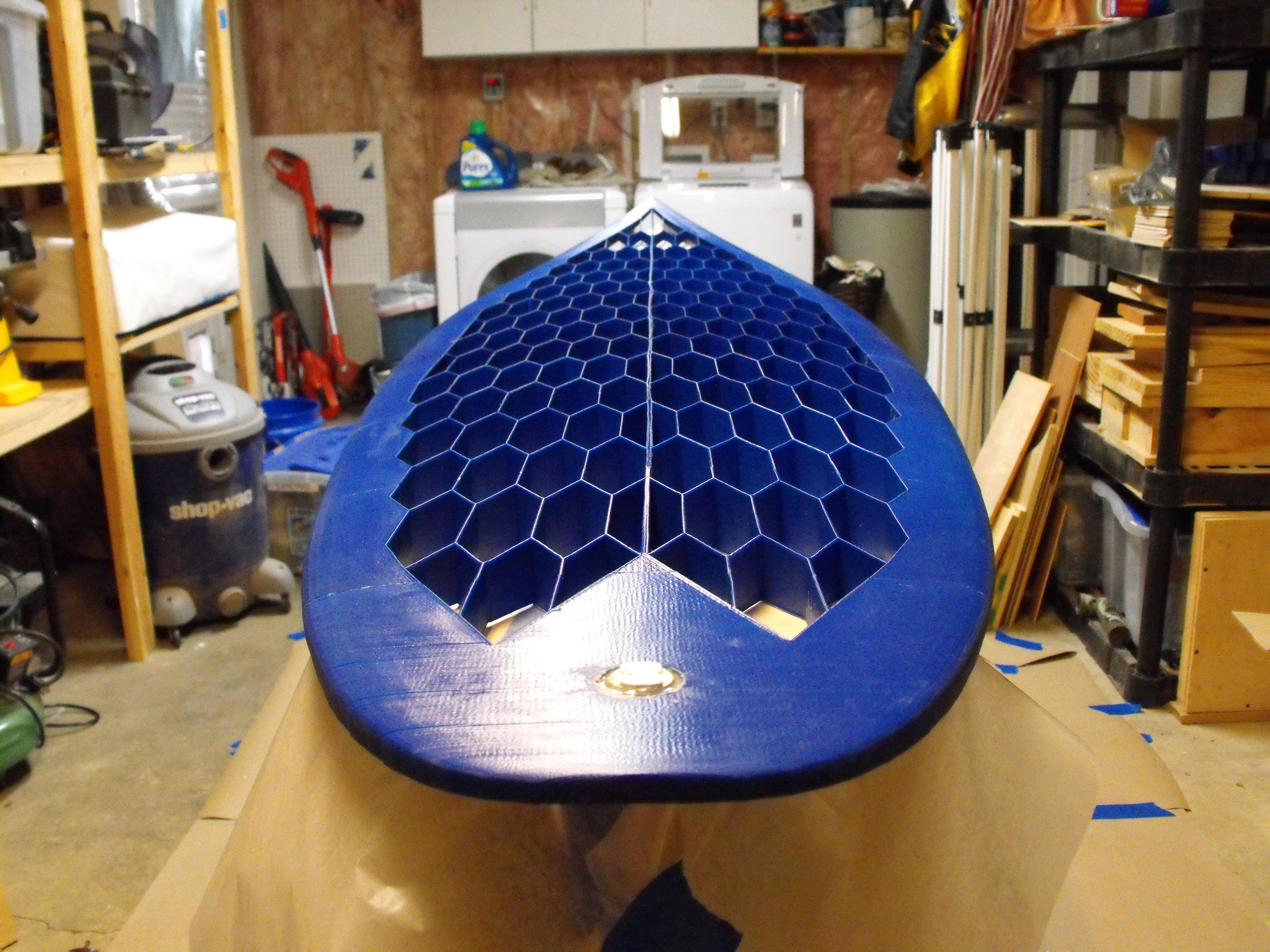 Surfboard - Thruster with glass-on fins