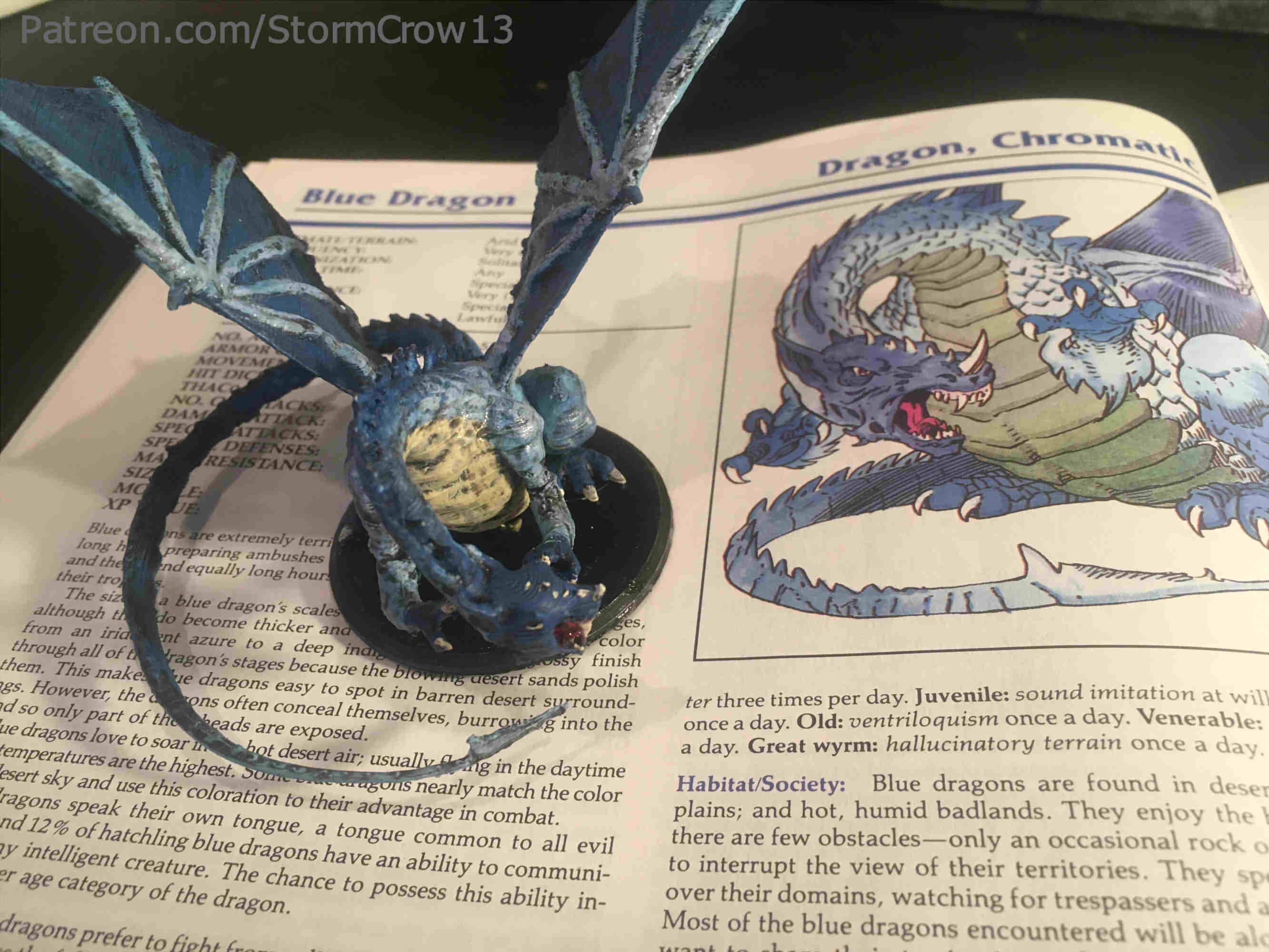 2nd Ed AD&D Blue Dragon