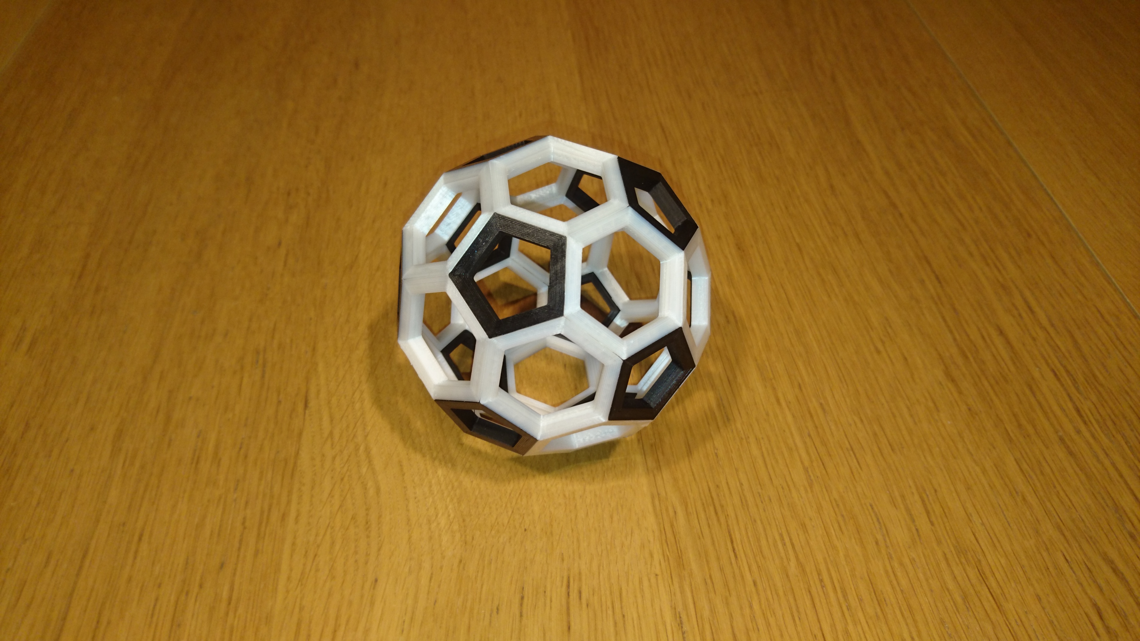 Truncated icosahedron - soccerball