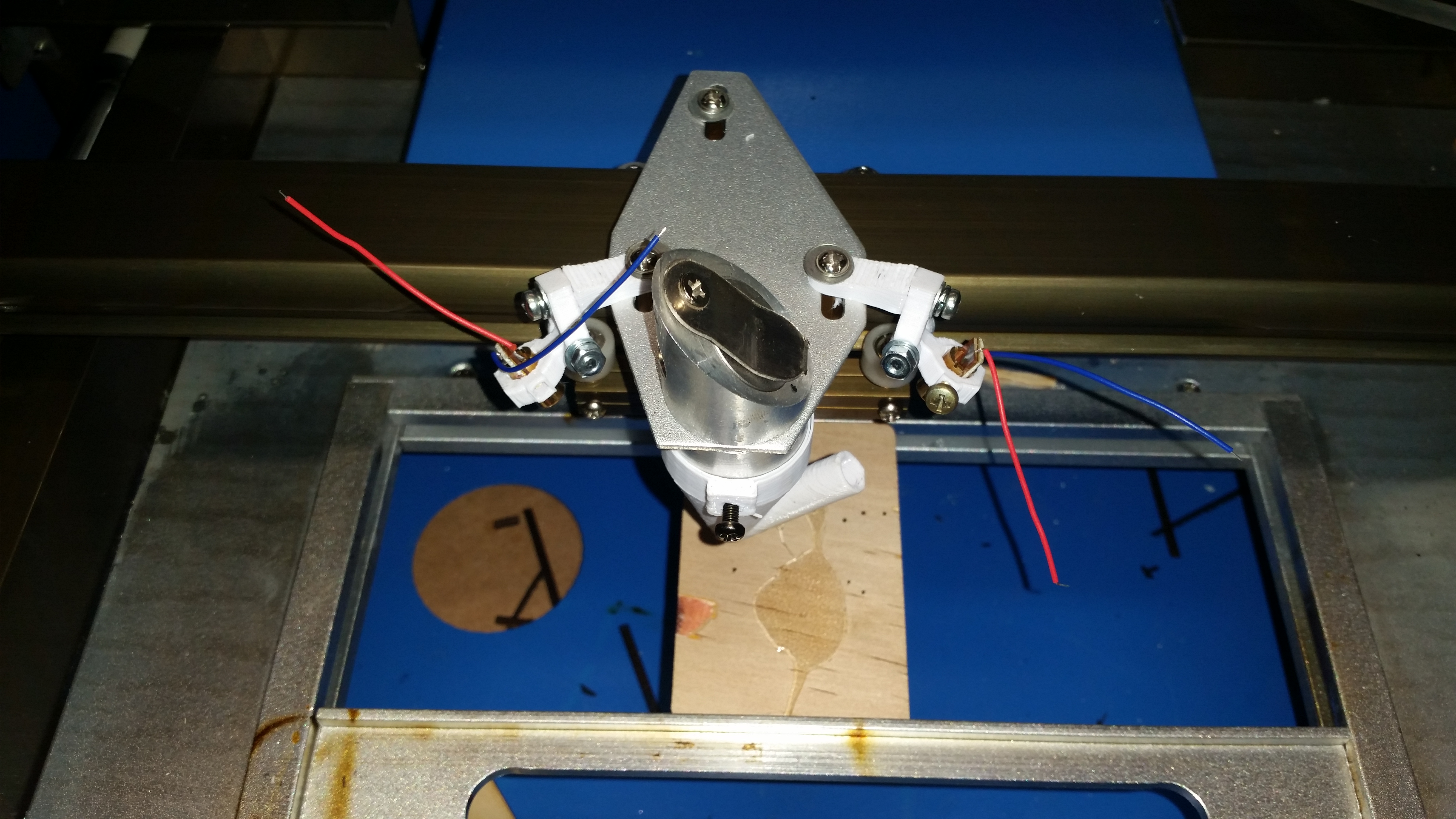 Laser alignment / Guide brackets for K40 laser cutter