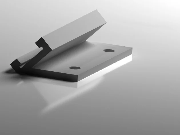 Led strip holder 45°