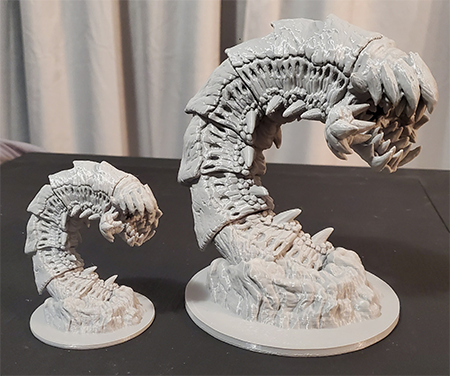 Purple Worm Fewer supports+gcode