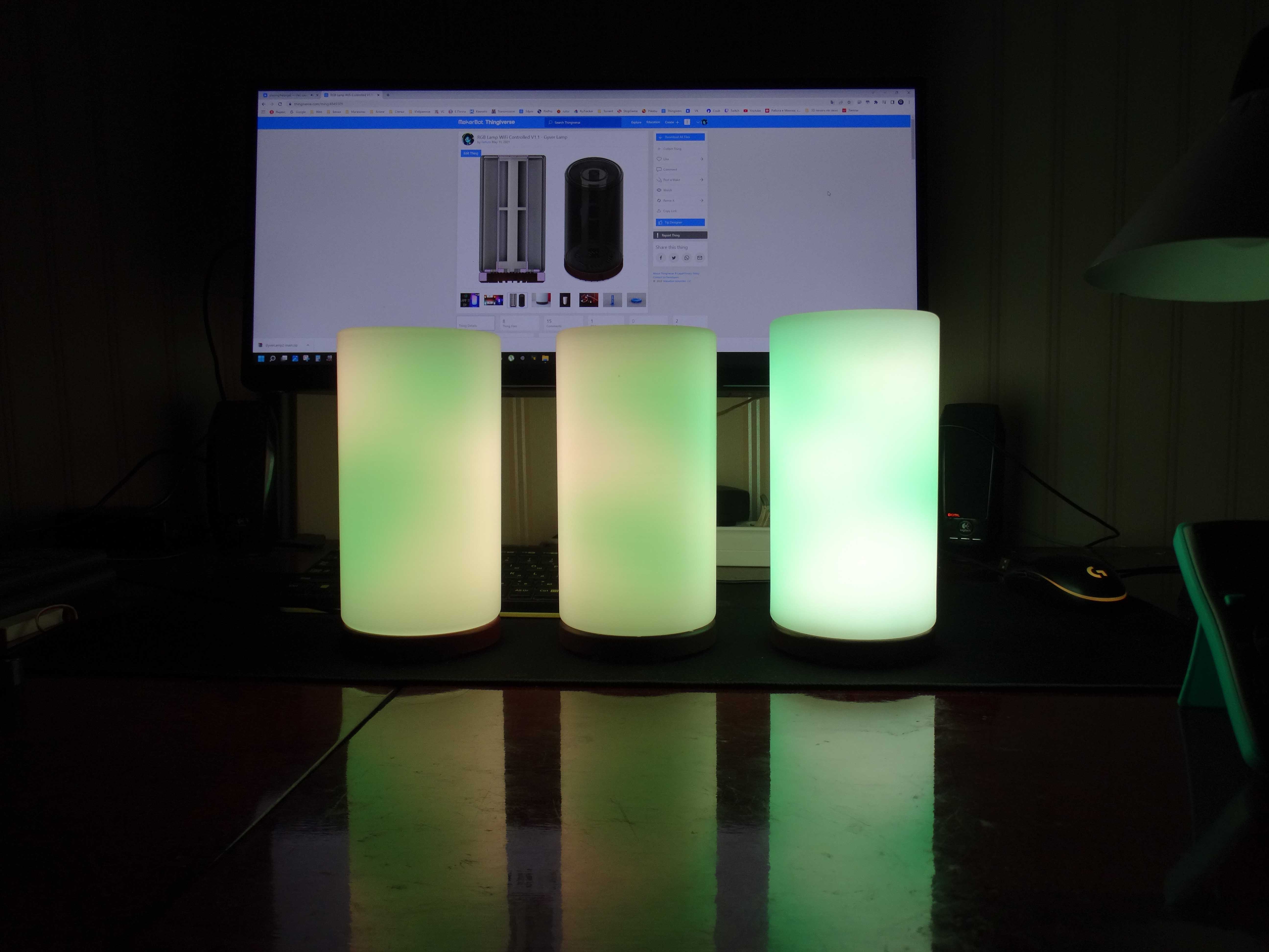 RGB Lamp WiFi Controlled V1.1 | GyverLamp | Огненная лампа