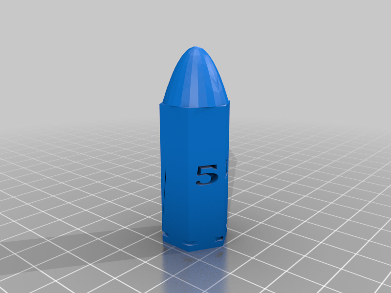 rollable bullet dice set