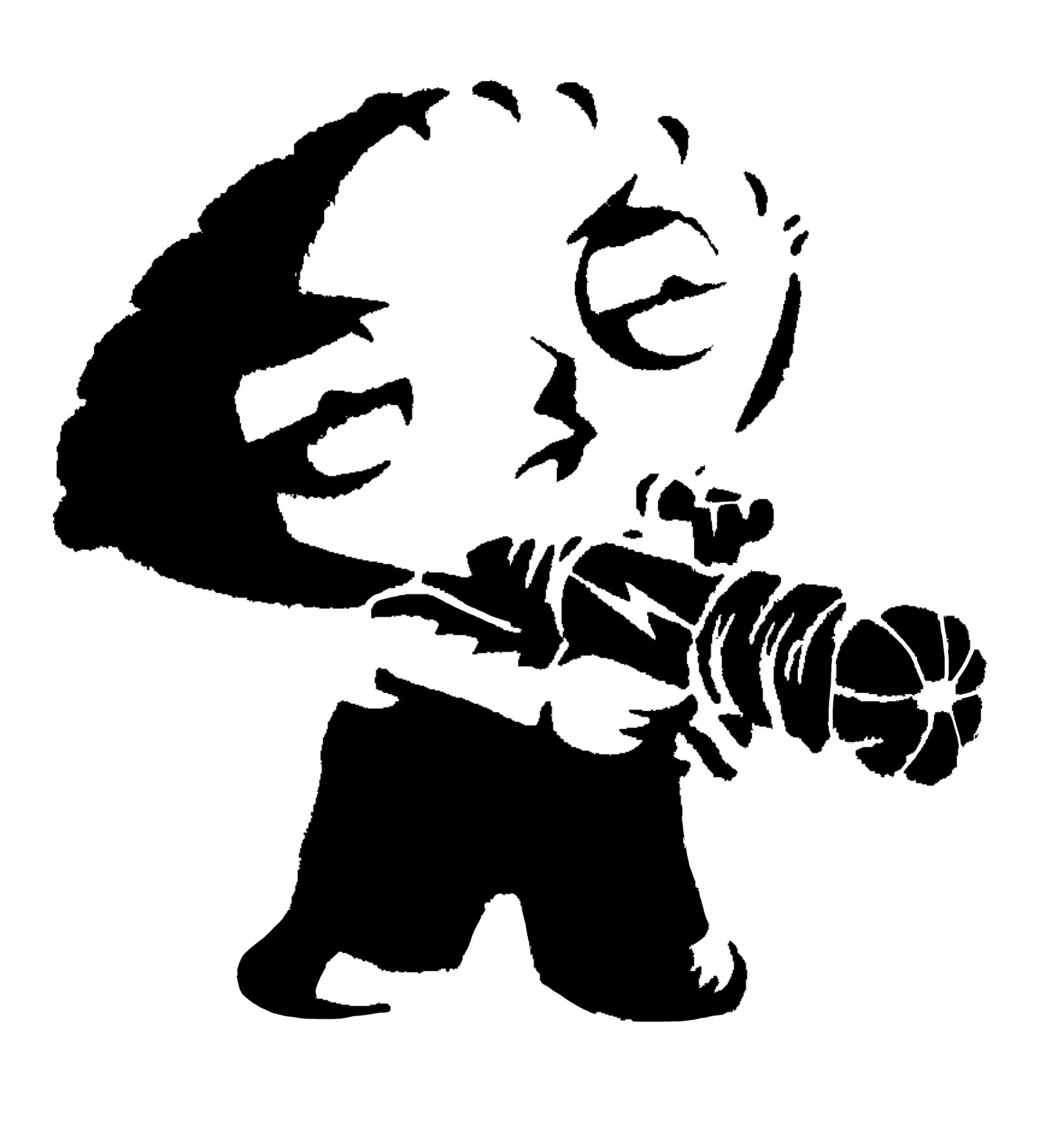 Stewie Griffon stencil